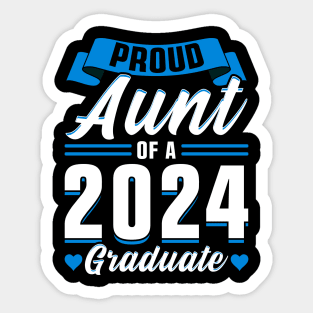 Proud Aunt of a 2024 Graduate Sticker